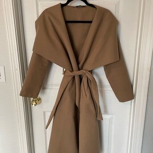 Boohoo Camel Trench Coat